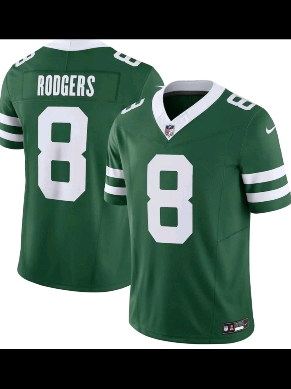 Aaron Rodgers New York Jets Nike Vapor F.U.S.E. Limited Jersey - Legacy Green XL